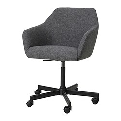 TOSSBERG/MALSKÄR, silla giratoria, Gunnared gris oscuro / negro