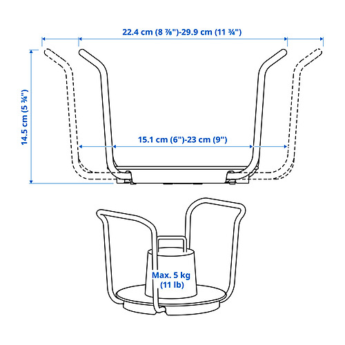 UPPDATERA, plate holder 15-23 cm | 6-9 " 5 of 6 open dialog
