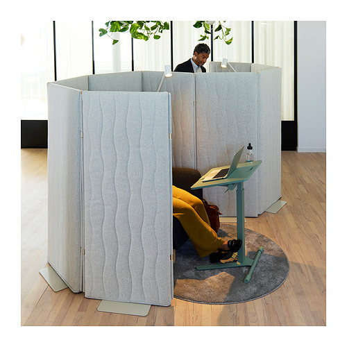 MITTZON, acoustic screen, floor standing 4 of 12 open dialog