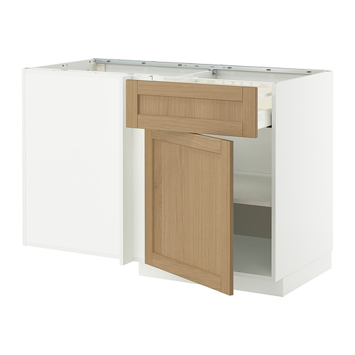 METOD / MAXIMERA, corner base cab w drawer and shelf. 1 of 4 open dialog