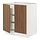 Select colour variation: white/Tistorp brown walnut effect