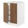 Select colour variation: white/Tistorp brown walnut effect