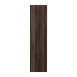 STORKLINTA, door, Dark brown / oak effect