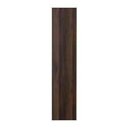 STORKLINTA, door, Dark brown / oak effect