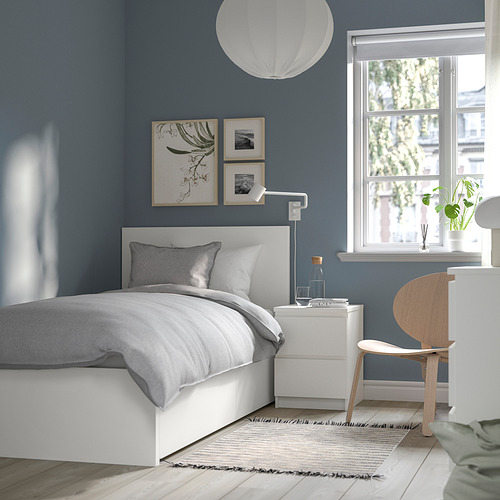 MALM, Estructura de cama Twin alta con 2 gavetas de almacenaje 3 de 8 open dialog