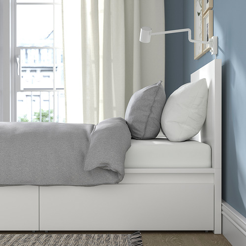 MALM, Estructura de cama Twin alta con 2 gavetas de almacenaje 4 de 8 open dialog