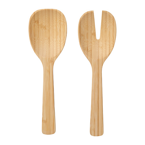 SOLUPPGÅNG, 2-piece salad serving set. 1 of 4 open dialog