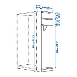 Measurement Illustration - PAX add-on end-unit