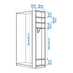 Measurement Illustration - PAX add-on end-unit