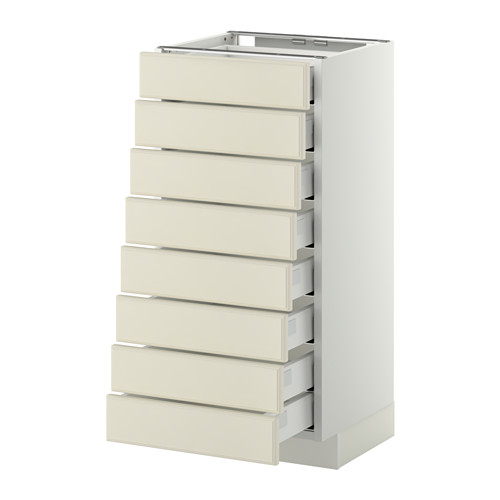METOD, base cabinet/8 fronts/8 low drawers. 1 of 2 open dialog