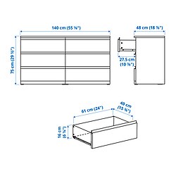Measurement Illustration - STORKLINTA dresser