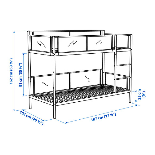 VITVAL, bunk bed frame. 2 of 5 open dialog