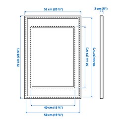 Measurement Illustration - KNOPPÄNG frame