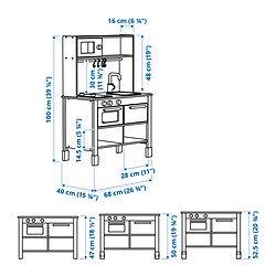 Measurement Illustration - SILLTRUT kitchen for children