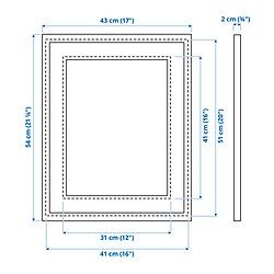 Measurement Illustration - SILVERHÖJDEN frame