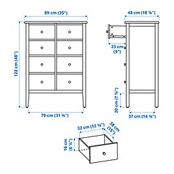 Measurement Illustration - GULLABERG chest