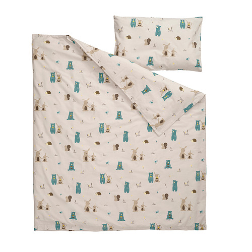 LEN, duvet cover 1 pillowcase f crib. 2 of 6 open dialog