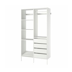 AURDAL, combinación de closet, Blanco
