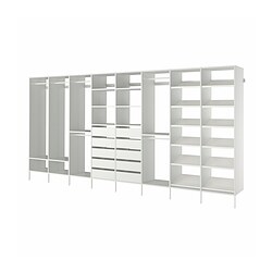 AURDAL, combinación de closet, Blanco