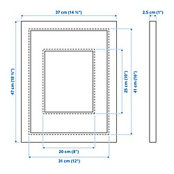 Measurement Illustration - EDSBRUK frame