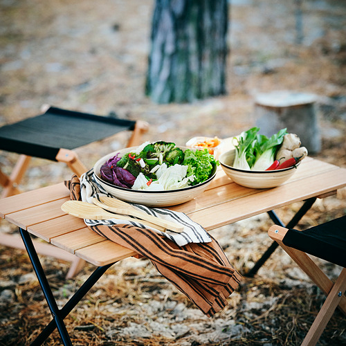 SOLUPPGÅNG, 2-piece salad serving set. 4 of 4 open dialog