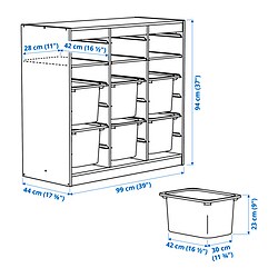 Measurement Illustration - TROFAST storage combination