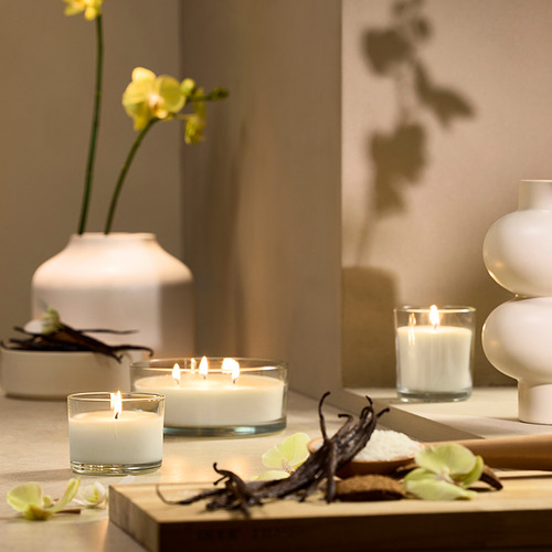 LOTSFÅGEL, scented candle in glass. 3 of 8 open dialog