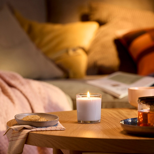 LOTSFÅGEL, scented candle in glass. 2 of 8 open dialog
