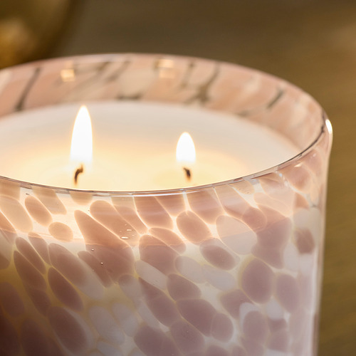 KRONSÅNGARE, scented candle in glass, 2 wicks. 3 of 3 open dialog