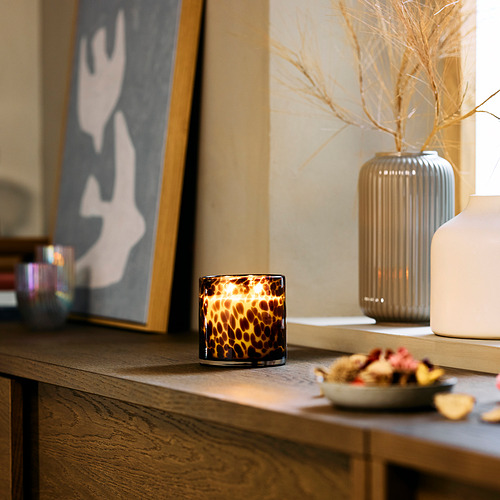 KRONSÅNGARE, vela aromática recipiente vidrio, 2 mechas. 2 de 3 abrir diálogo