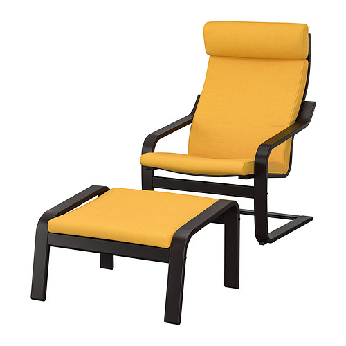 POÄNG, sillón y reposapiés 1 de 2 open dialog