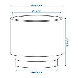 Measurement Illustration - HONUNGSPALM plant pot