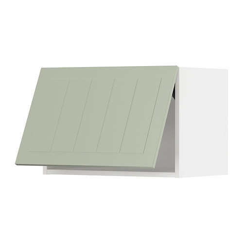 Mueble de cocina METOD verde con diseño plano, fondo blanco.