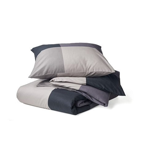 BRUNKRISSLA funda de edredón y funda(s) de almohada