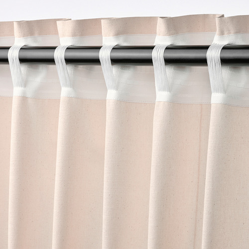LENDA, curtains with tie-backs, 1 pair. 8 of 10 open dialog
