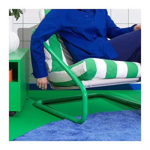 IKEA Santo Domingo - ÖNNESTAD armchair, Radbyn white/green