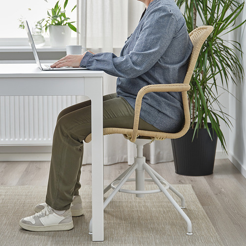 STIGBYGEL, silla giratoria con reposabrazos. 3 de 11 open dialog
