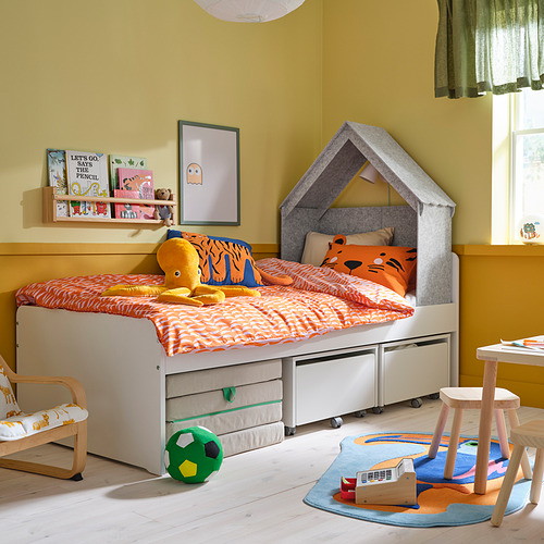 SLÄKT, bed with house shaped accessory. 2 of 6 open dialog