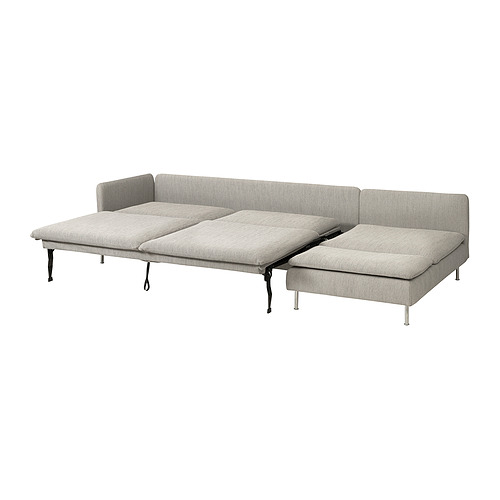 SÖDERHAMN, 4 seat sofa bed with chaise longue and open end. 2 of 6 open dialog
