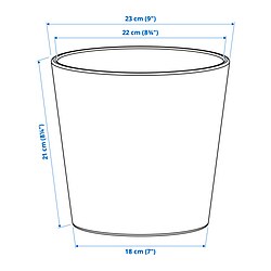 Measurement Illustration - SOJABÖNA plant pot