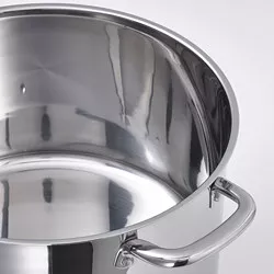 Olla IKEA FINMAT 3qt Cobre/Acero Inoxidable – Válida Para Inducción, Gas Y Eléctrica Con Tapa