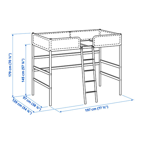 TUFFING, estructura de cama alta. 4 de 5 open dialog