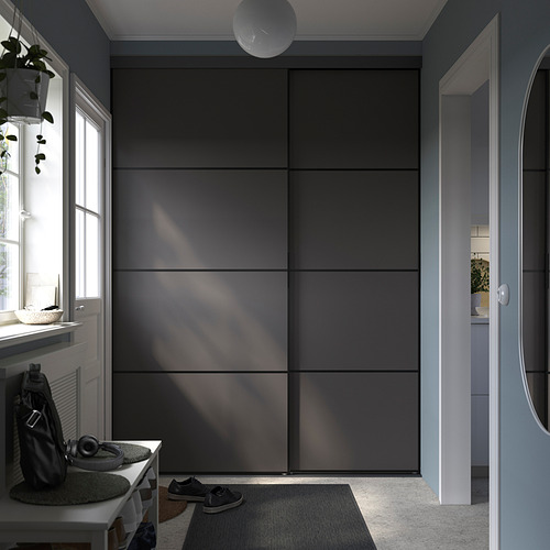 SKYTTA / BOAXEL, reach-in wardrobe with sliding door 3 of 5 open dialog
