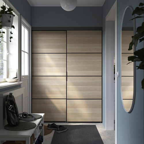 SKYTTA / BOAXEL, reach-in wardrobe with sliding door 3 of 6 open dialog