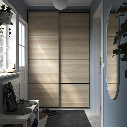 SKYTTA / BOAXEL, reach-in wardrobe with sliding door 3 of 6 open dialog