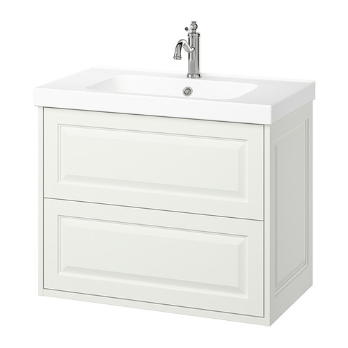 TÄNNFORSEN / ORRSJÖN, sink cabinet with drawer and HAMNSKÄR tap. 1 of 7 open dialog