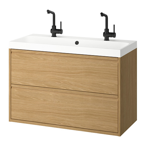 ÄNGSJÖN / BACKSJÖN, sink cabinet with drawers and LUNDSKÄR tap. 1 of 7 open dialog