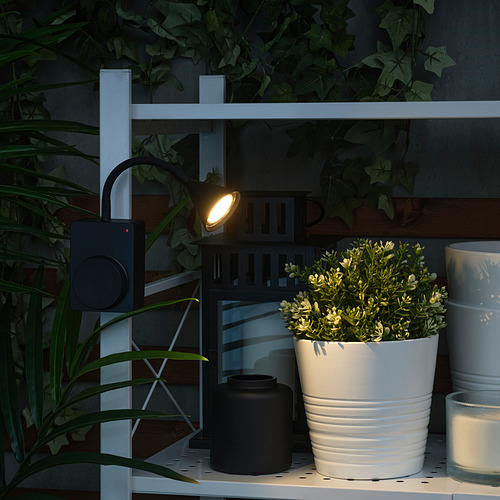 TÅGVIRKE, LED spotlight and clamp indoor/outdoor 2 of 5 open dialog