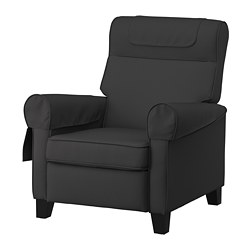 MUREN, recliner, Remmarn dark gray