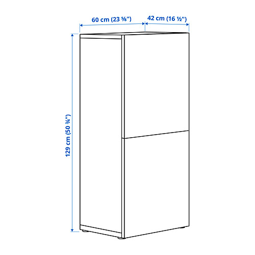 BESTÅ, estantería con puertas  3 de 3 open dialog